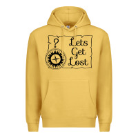 Antique Gold lets get lost Premium Hoodie - Unal Design