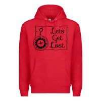 Red lets get lost Premium Hoodie - Unal Design