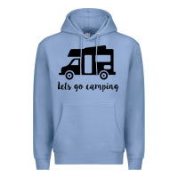 Colony Blue lets go camping Premium Hoodie - Unal Design
