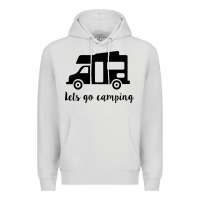 Dove Grey lets go camping Premium Hoodie - Unal Design