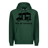 Sports Green lets go camping Premium Hoodie - Unal Design