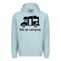 Blue Mist lets go camping Premium Hoodie - Unal Design