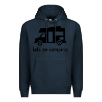 Navy lets go camping Premium Hoodie - Unal Design