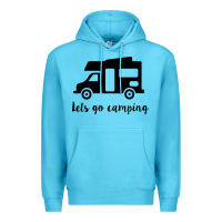 Ocean Blue lets go camping Premium Hoodie - Unal Design