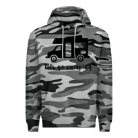 Slate Camo lets go camping Premium Hoodie - Unal Design