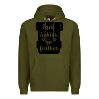Army Green pack lighter go further Premium Hoodie - Unal Design