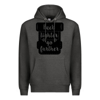 Charcoal Heather pack lighter go further Premium Hoodie - Unal Design