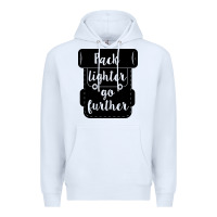 White pack lighter go further Premium Hoodie - Unal Design