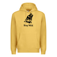 Antique Gold stay wild Premium Hoodie - Unal Design