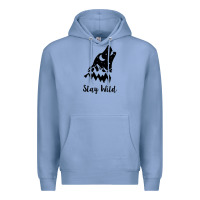 Colony Blue stay wild Premium Hoodie - Unal Design