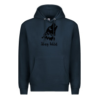 Navy stay wild Premium Hoodie - Unal Design