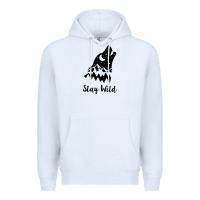 White stay wild Premium Hoodie - Unal Design