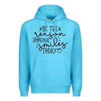 Ocean Blue smile Premium Hoodie - Unal Design
