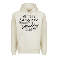 Oatmeal Heather smile Premium Hoodie - Unal Design