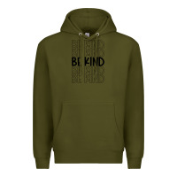 Army Green be kind Premium Hoodie - Unal Design