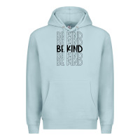 Blue Mist be kind Premium Hoodie - Unal Design