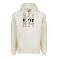 Oatmeal Heather be kind Premium Hoodie - Unal Design