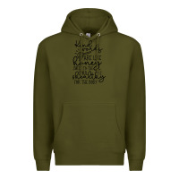 Army Green kind Premium Hoodie - Unal Design