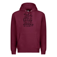 Burgundy kind Premium Hoodie - Unal Design
