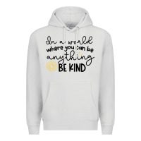 Dove Grey be kind Premium Hoodie - Unal Design