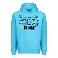 Ocean Blue be kind Premium Hoodie - Unal Design