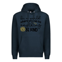 Navy be kind Premium Hoodie - Unal Design