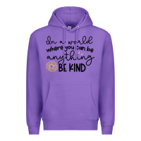 Purple be kind Premium Hoodie - Unal Design
