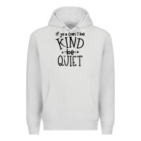 Dove Grey kind be quiet Premium Hoodie - Unal Design