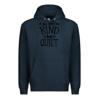 Navy kind be quiet Premium Hoodie - Unal Design