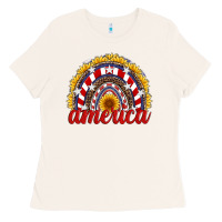 Bone america sunflower rainbow Ladies Tee - Artiststas
