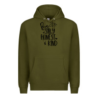 Army Green kind Premium Hoodie - Unal Design