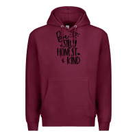 Burgundy kind Premium Hoodie - Unal Design