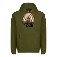 Army Green kindness Premium Hoodie - Unal Design