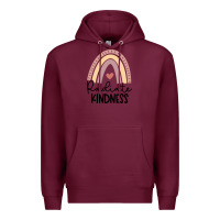 Burgundy kindness Premium Hoodie - Unal Design