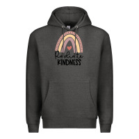 Charcoal Heather kindness Premium Hoodie - Unal Design