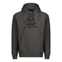 Charcoal Heather kindness Premium Hoodie - Unal Design