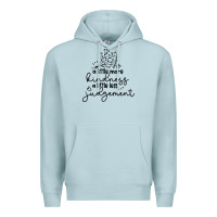 Blue Mist kindness Premium Hoodie - Unal Design