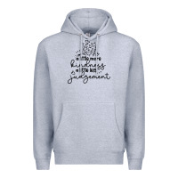 Heather Grey kindness Premium Hoodie - Unal Design