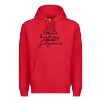 Red kindness Premium Hoodie - Unal Design