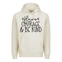Oatmeal Heather be kind Premium Hoodie - Unal Design