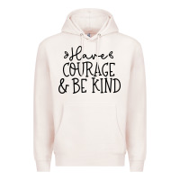 Pale Pink be kind Premium Hoodie - Unal Design