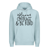 Blue Mist be kind Premium Hoodie - Unal Design