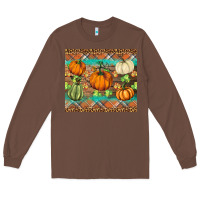 Chestnut fall pumpkin Long Sleeve Tee - BarkalooDesign