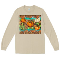 Mushroom fall pumpkin Long Sleeve Tee - BarkalooDesign