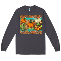 Smoke fall pumpkin Long Sleeve Tee - BarkalooDesign