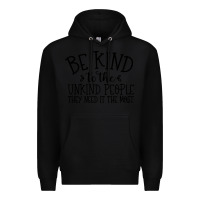 Black be kind Premium Hoodie - Unal Design