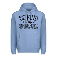 Colony Blue be kind Premium Hoodie - Unal Design