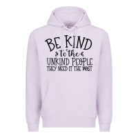 Lilac be kind Premium Hoodie - Unal Design
