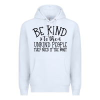 White be kind Premium Hoodie - Unal Design