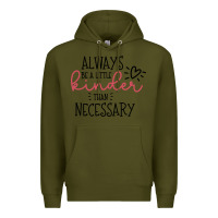 Army Green always Premium Hoodie - Unal Design